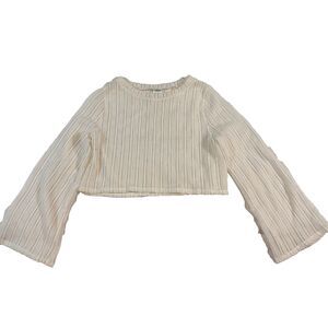 Wild Fable Cropped Long Sleeve Swimsuit Cover Up Top